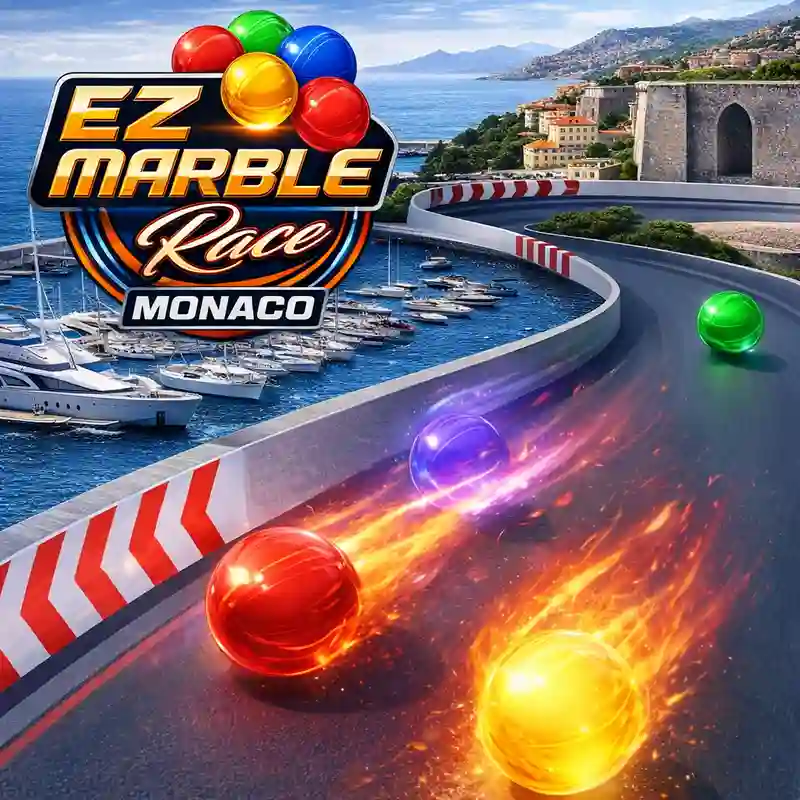 EZ Marble Race Monaco casino game interface